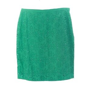 BODEN‎ Women's Broderie Pencil Skirt Green NWT US 8R